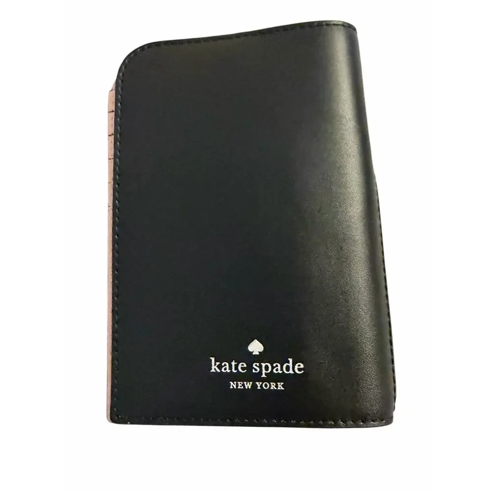 NEW KATE SPADE Frosty Penguin Wallet Passport Holder Case Leather NWOT 3900 /23